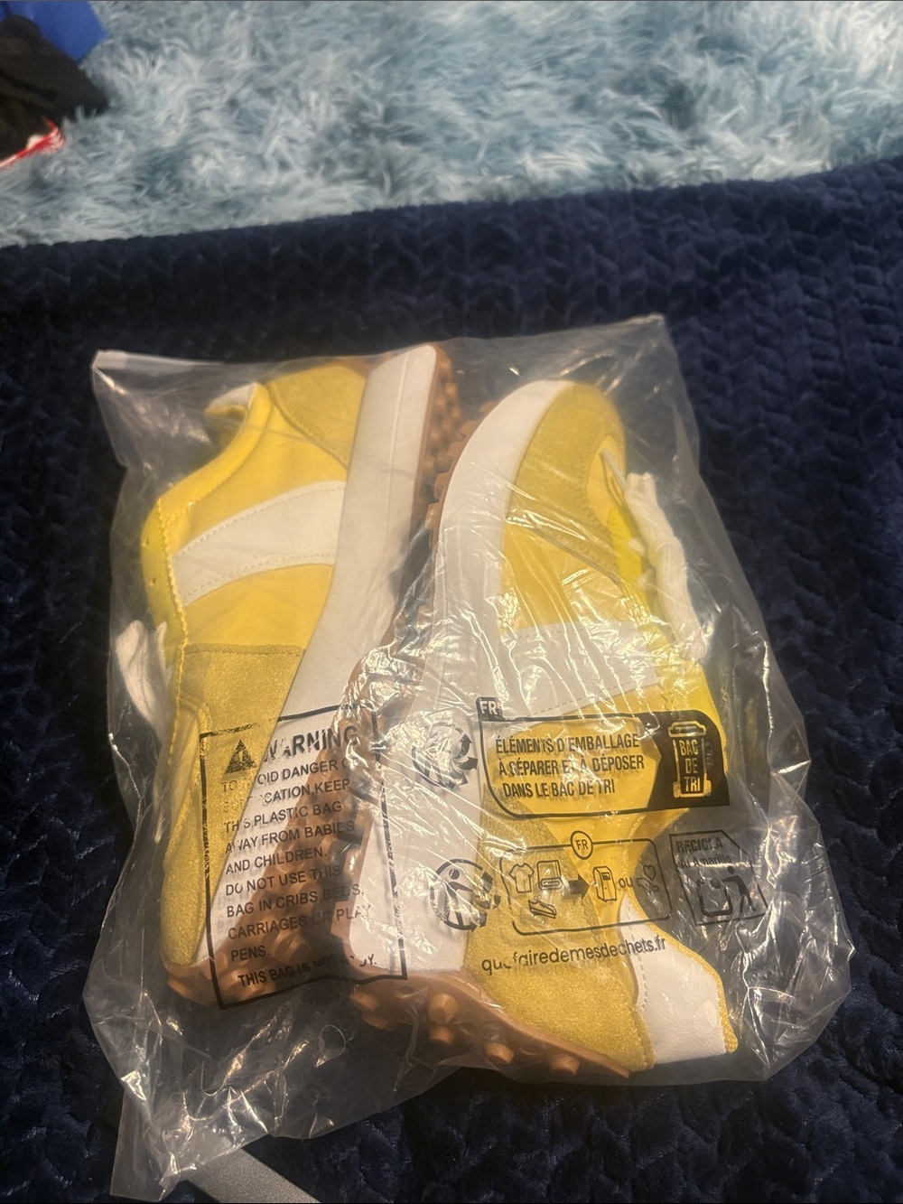 Women’s Low-Top Yellow Athletic Sneakers with White Accents